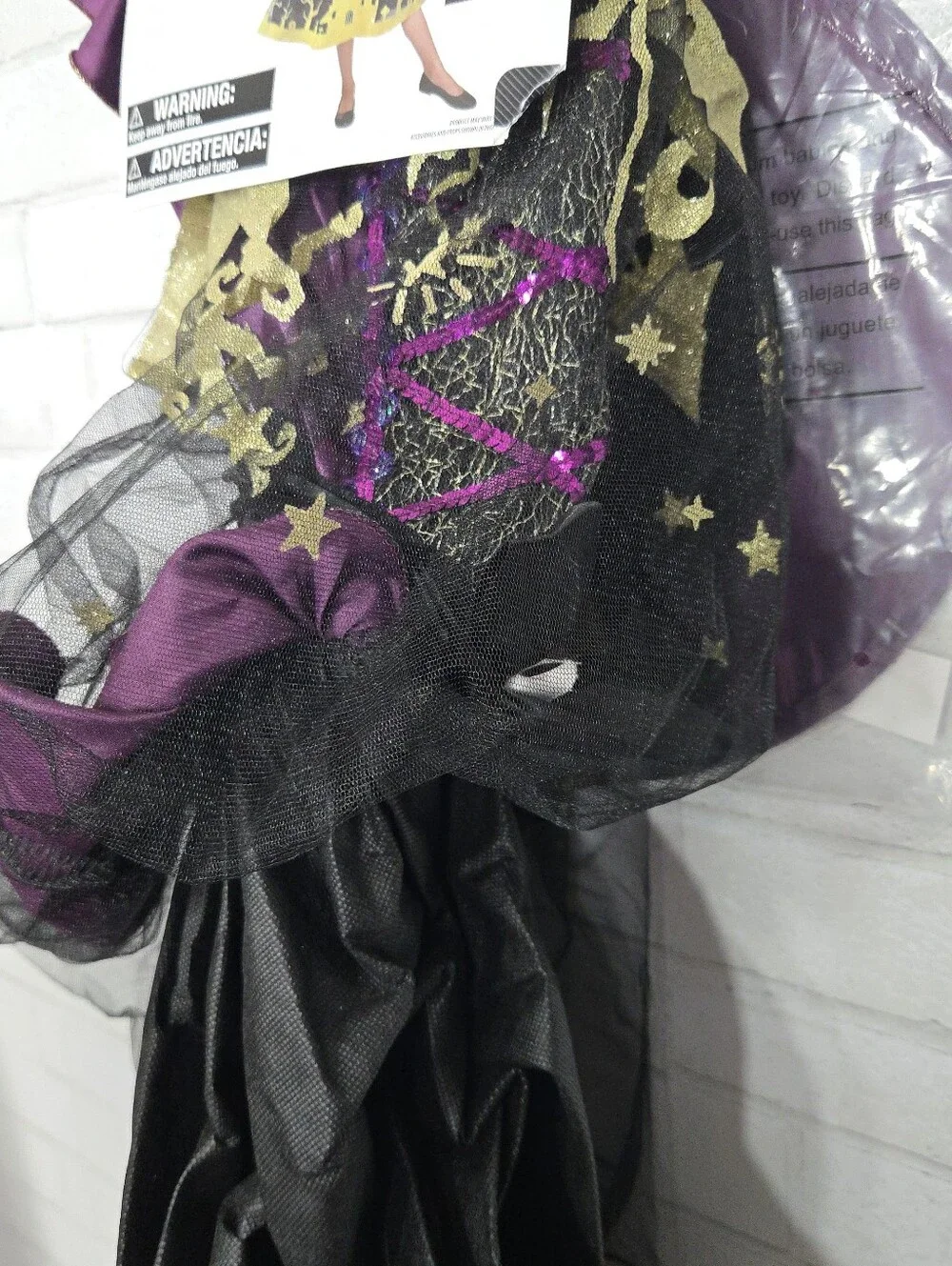 NWT Way to Celebrate Starry Witch costume size L 10/12